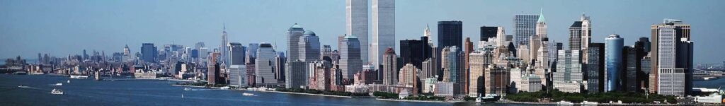 Business buildings near harbour